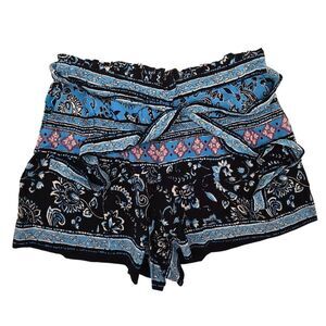 Paisley Patterned Shorts Tie Waist NWT whimsygoth fairycore cottagecore boho